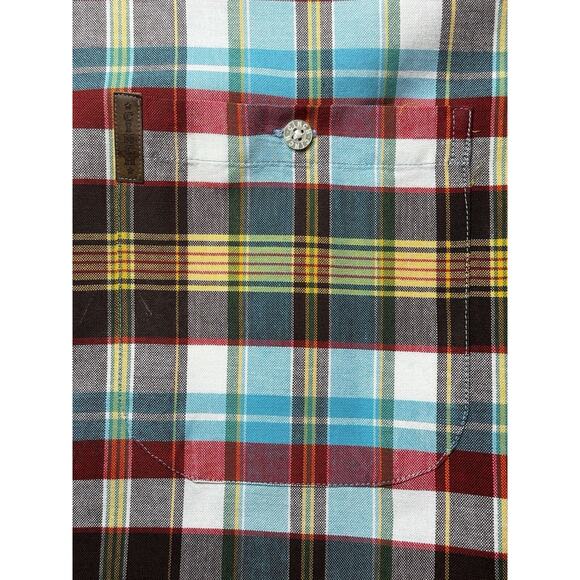 Cinch Men’s Long Sleeve Mulitcolor Plaid Button Up Western Shirt - Size L - Picture 3 of 4